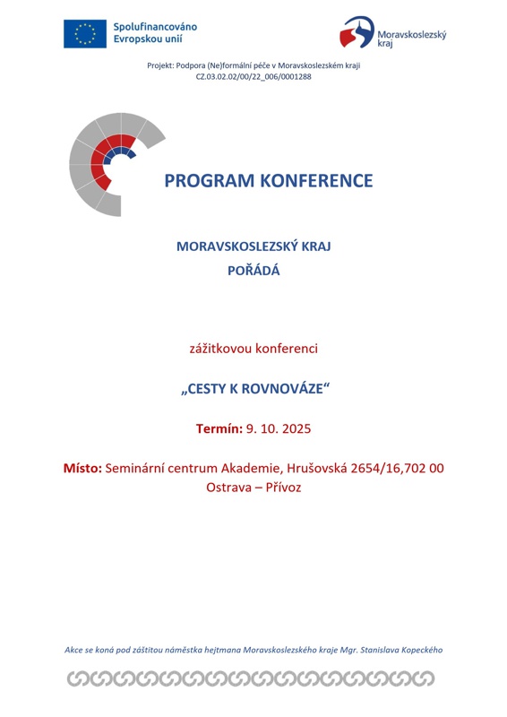 program konference Cesty k rovnováze